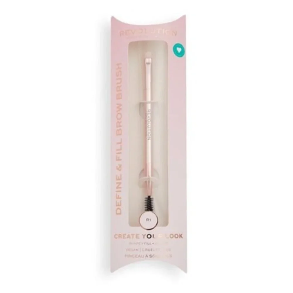 REVOLUTION Define & Fill Brow Brush NIP